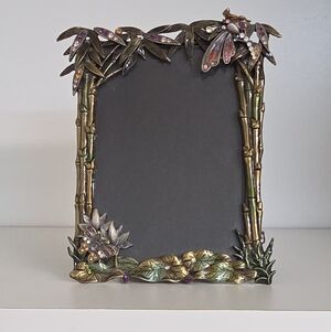 Papyrus Pewter "Flights of Fancy" Enamel & Swarovski Crystal Frame